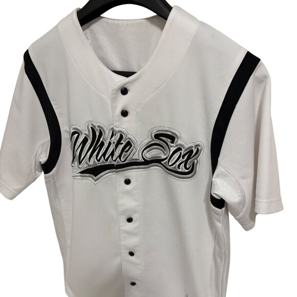 Chicago White Sox Full Button Jersey Mens Size Large White - Picture 2 of 6